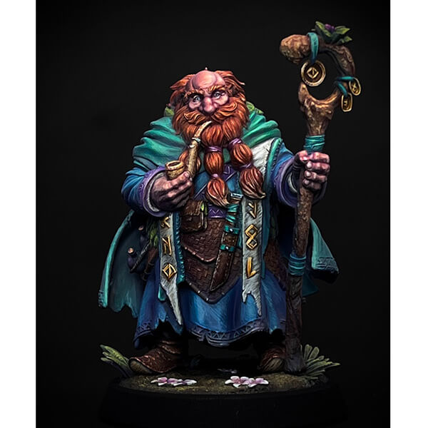 the dwarf – a piece in which Paider, through his selected paint palette, wanted to convey the idea of a storyteller.
