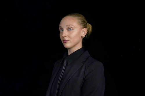 Delilah Rose, standing, facing camera