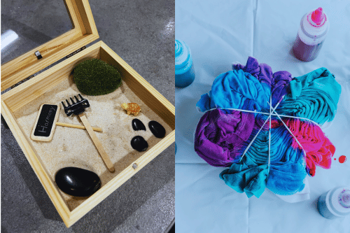 Make & Take: Tie Dye and Zen Gardens