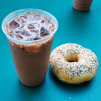 NWTC Marinette Campus Gourmet Bagel and Iced Coffee Event