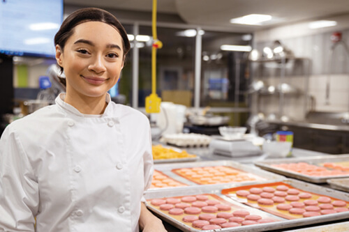 Alexis Dietrich in the culinary lab