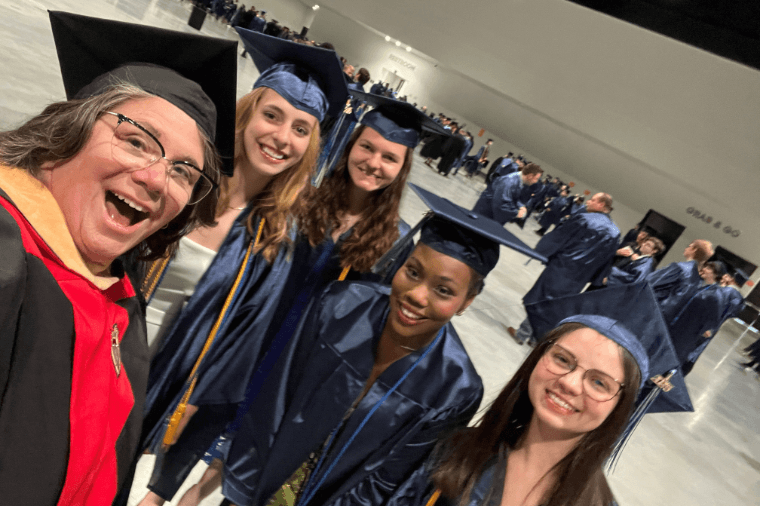 Jill Thiede, associate dean of Trades & Engineering Technologies, and four engineering grads featured in this Q&A.