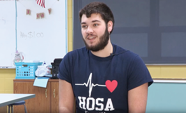 "The courses helped me learn much more about the health care field and what I want to do in the future." - Austin Srnka, senior at Kewaunee High School, referring to his dual credit courses