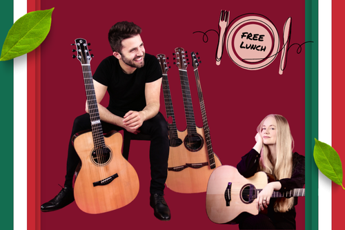 Italian Lunch and Live Music: Featuring Luca Stricagnoli and Meg Pfeiffer