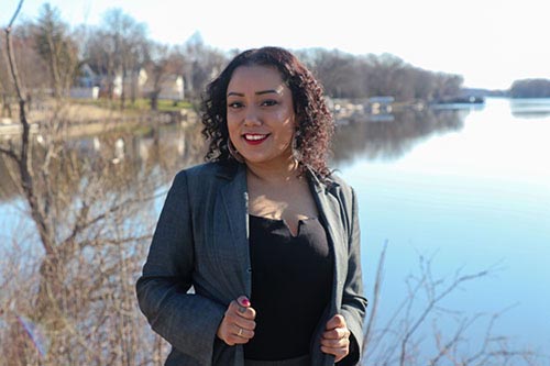 Student Ambassador, Denisse Arjon-Rivera, encourages positivity