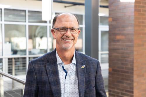 Dan Verbanac, facing camera, smiling