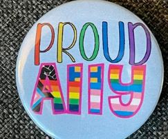 NWTC Marinette Campus National Coming Out Day Make and Take Pride and Support Buttons