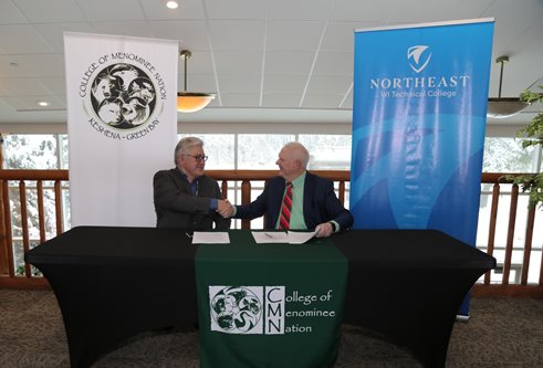 NWTC Signs Articulation Agreement with College of Menominee Nation