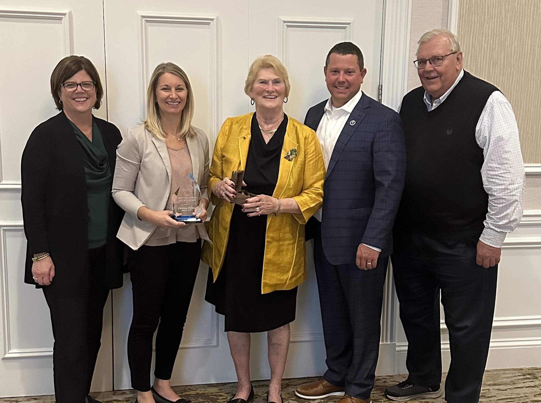 Statewide awards honor alumna Christine Walters and longtime board member Carla Hedtke for their impact and service