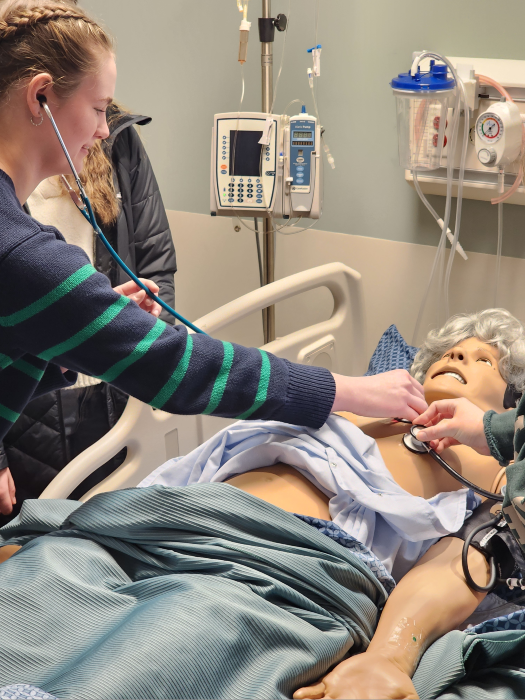 High school students at ThedaCare NWTC Education Center