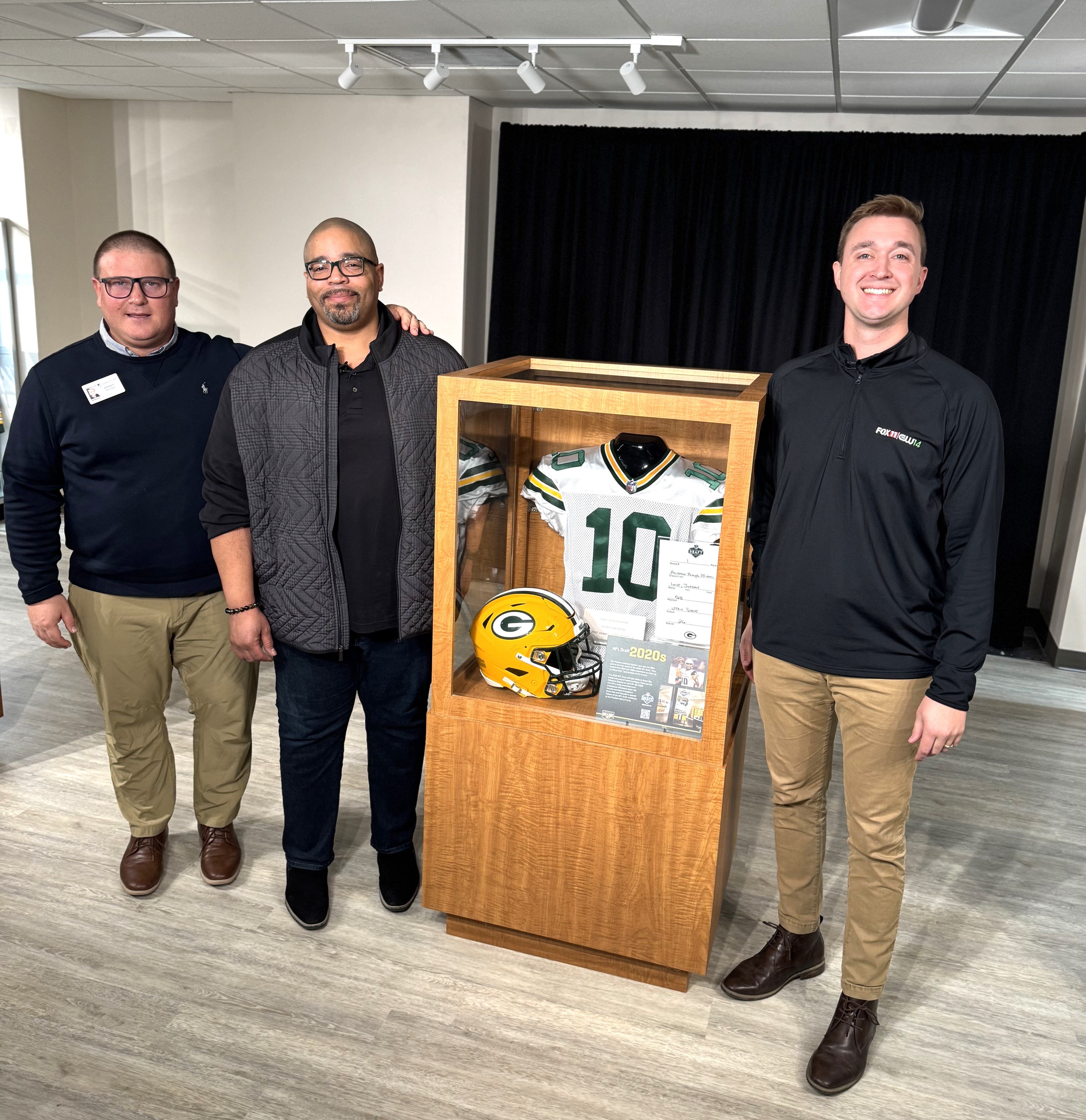An NFL history exhibit celebrating the Packers' connection to the Draft, now open at NWTC’s Eagle Gallery
