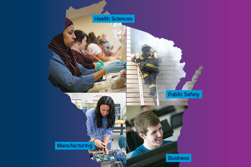 16-week career programs in manufacturing, health sciences, business, and public safety will help area residents upskill and earn job credentials.