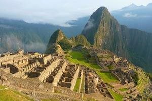 Aerial of Machu Picchu