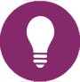 creativity and innovation icon with a light bulb