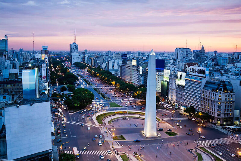 Aerial photo of Buenos Aires, Argentina