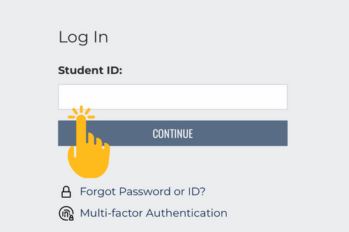 Enter your Student ID number