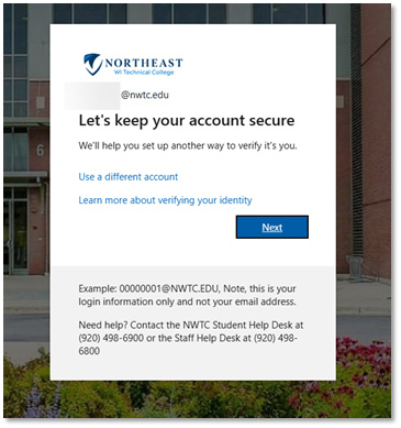 Let's keep your account secure