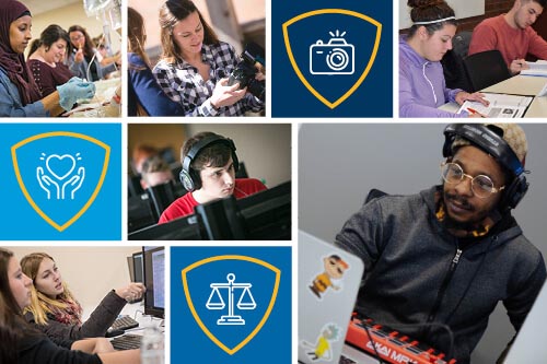 Associate of Arts photo collage