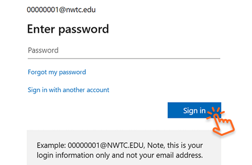 Enter your NWTC password