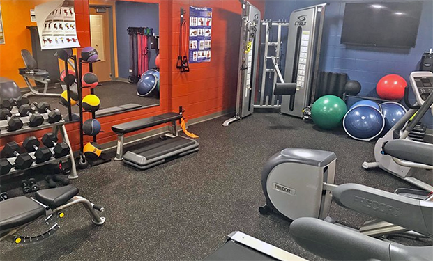 Wellness Center with fitness equipment