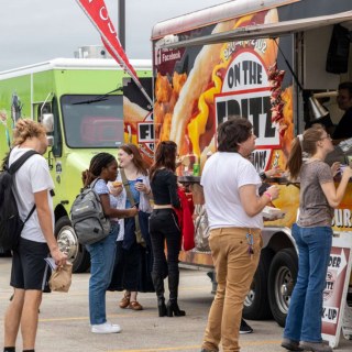 Two Food Trucks at previous Fall Fest