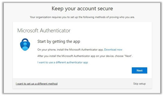 Keep your account secure. Start by getting the app.