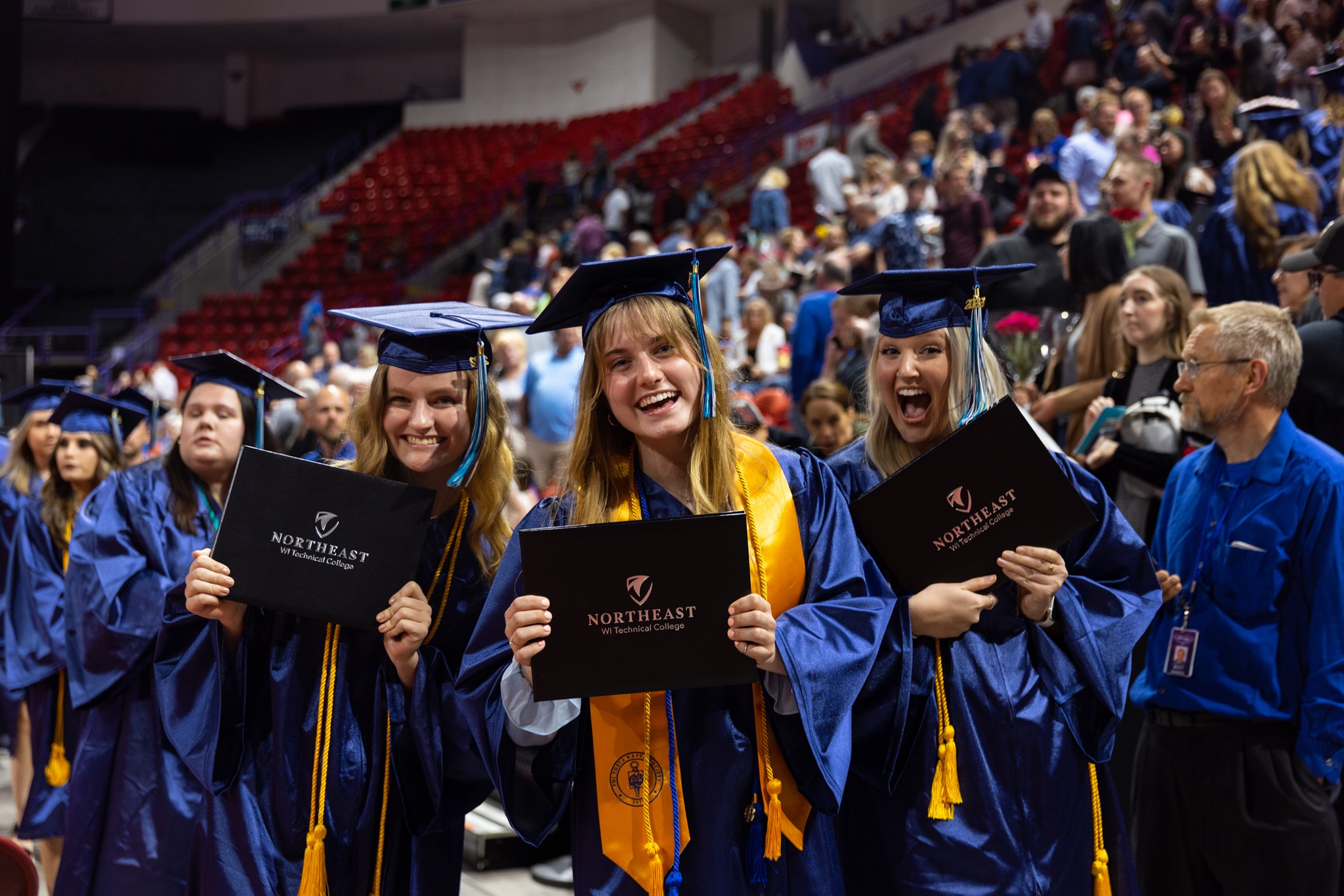 NWTC Graduates in their gowns