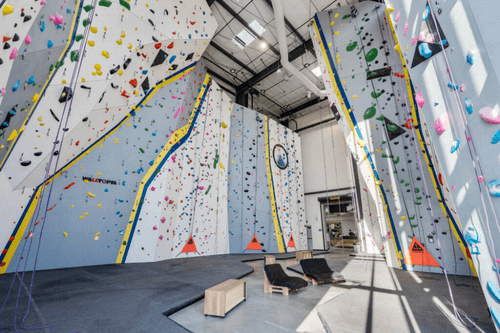 Rock climbing wall