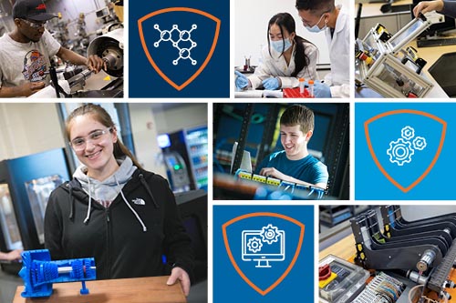 Associate of Sciences photo collage
